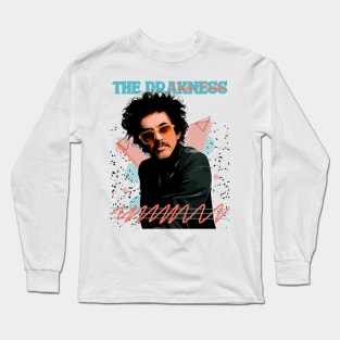 The Darkness // Frankie Poullain Fan Art Retro Design // Vintage Long Sleeve T-Shirt